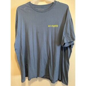 Columbia Men's Blue Graphic Logo T-Shirt